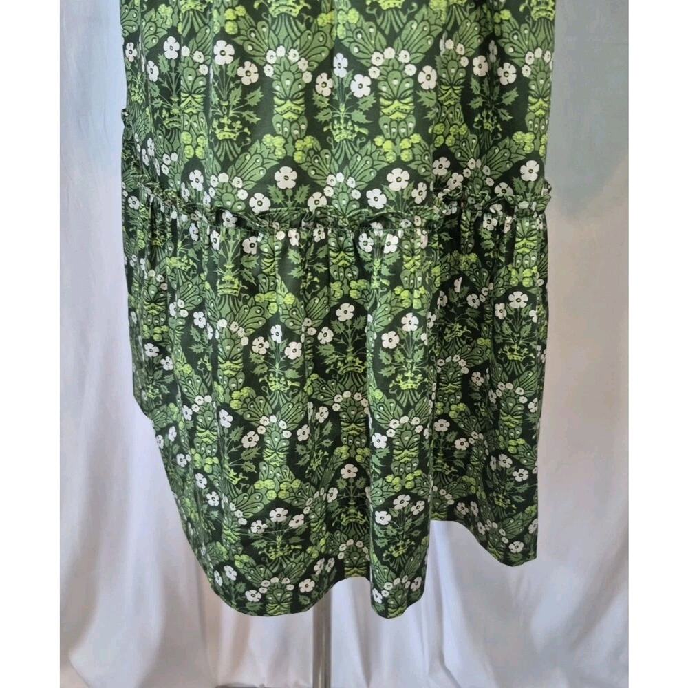 Tuckernuck Dandelion Daze Crawford Green Floral Cotton Mini Dress Small - Picture 9 of 10